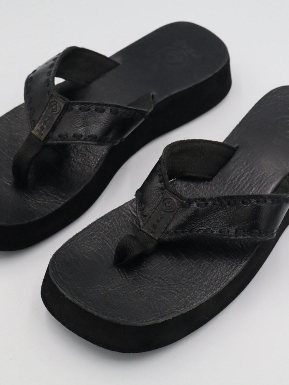 Reef Black Women's Platform Flip Flop Sandals